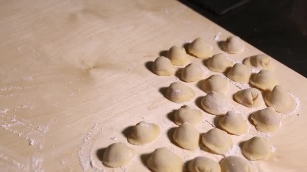 Cucinare Gnocchi Carne Nel Ristorante Cucina Asiatica Preparazione Tradizionale Italiana — Video Stock