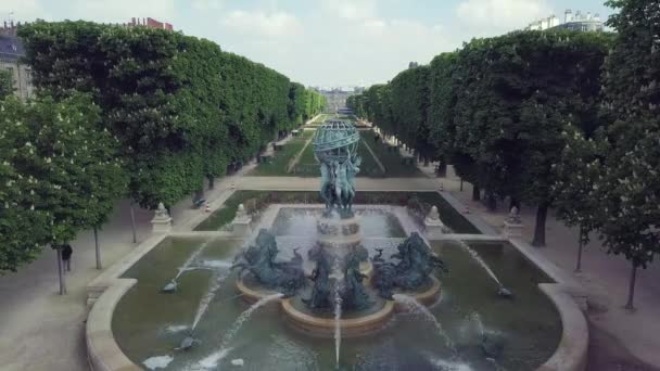 Paris France Avril 2019 Drone Aérien Fontaine Des Quatre Parties — Video