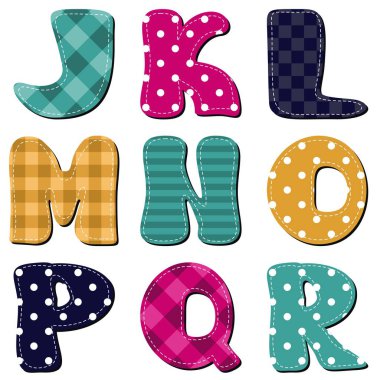 Beyaz arkaplan üzerine not defteri alfabesi