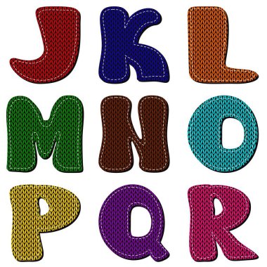 Beyaz arkaplan üzerine not defteri alfabesi