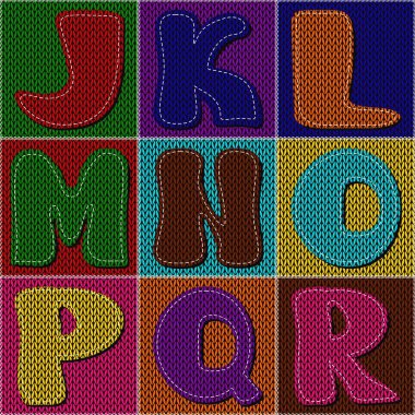 alfabe ile Patchwork arka plan