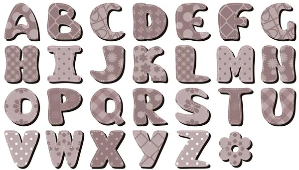Γραμμικό Αλφάβητο Λευκό Φόντο — Διανυσματικό Αρχείο