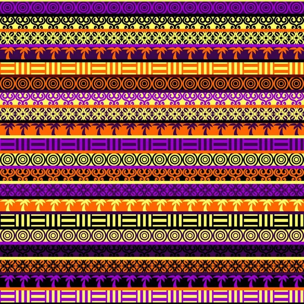 Patchwork Fond Dans Style Africain — Image vectorielle