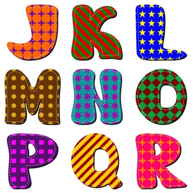 Beyaz arkaplan üzerine not defteri alfabesi