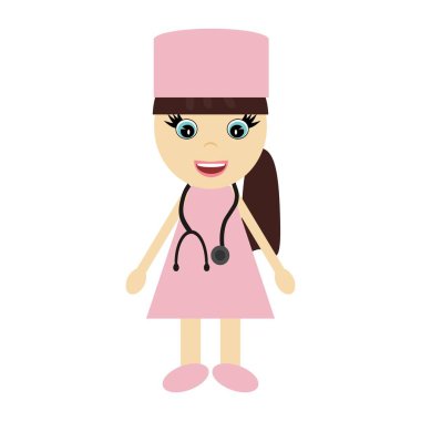 beyaz zemin üzerinde güzel kız kuaförü