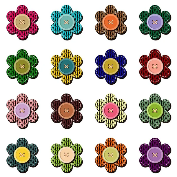 Scrapbook Bloemen Wit — Stockvector