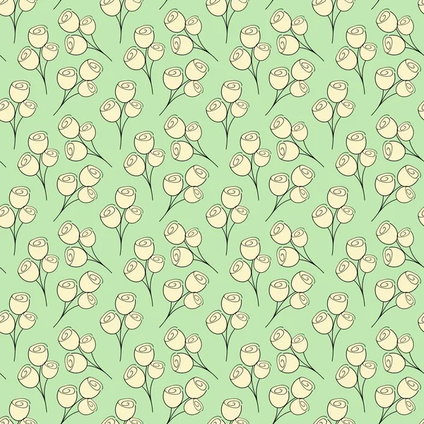 Fondo Sin Costuras Con Rosas — Vector de stock