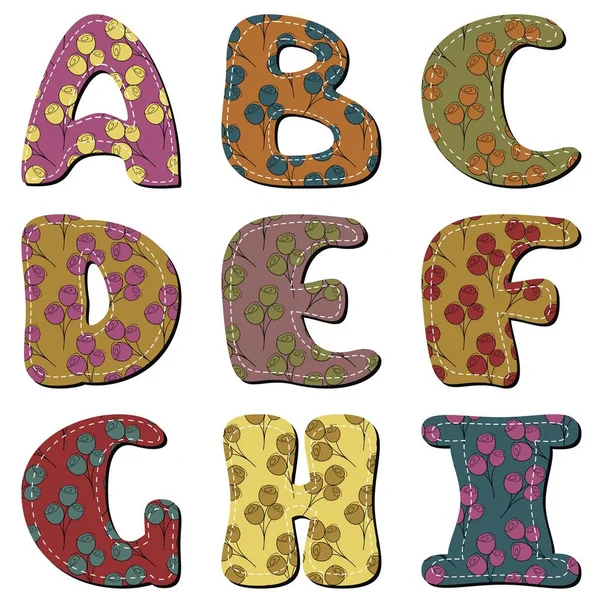 Sammelalbum Alphabet Auf Weißem Hintergrund — Stockvektor