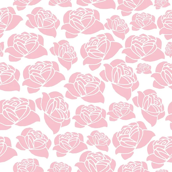 Modèle Sans Couture Avec Des Roses — Image vectorielle