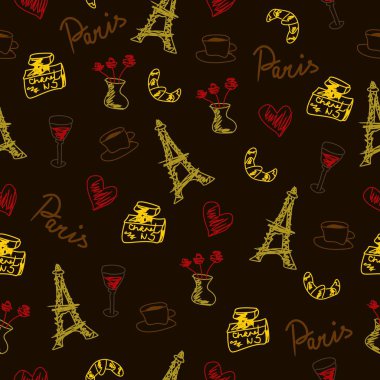 Fransa nesneleri patlayana ile Seamless modeli