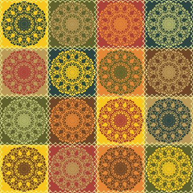 farklı desenlere sahip yama işi arkaplanı