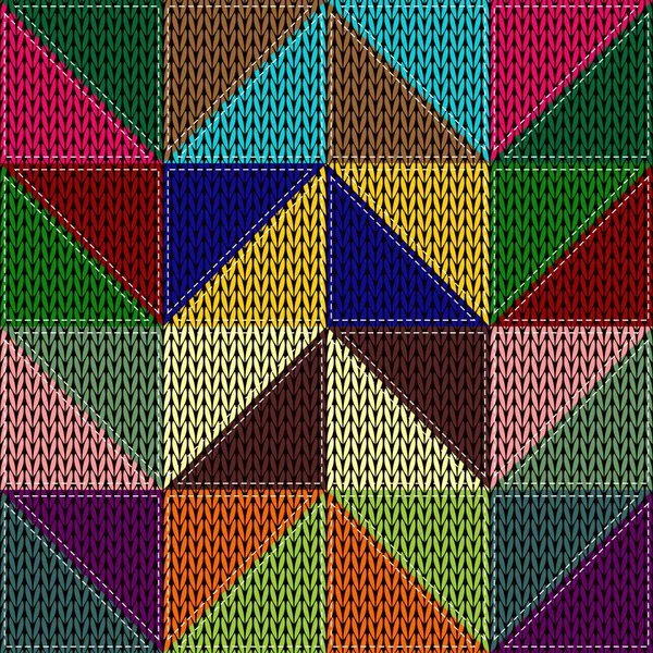 Patchwork Fond Avec Différents Modèles — Image vectorielle