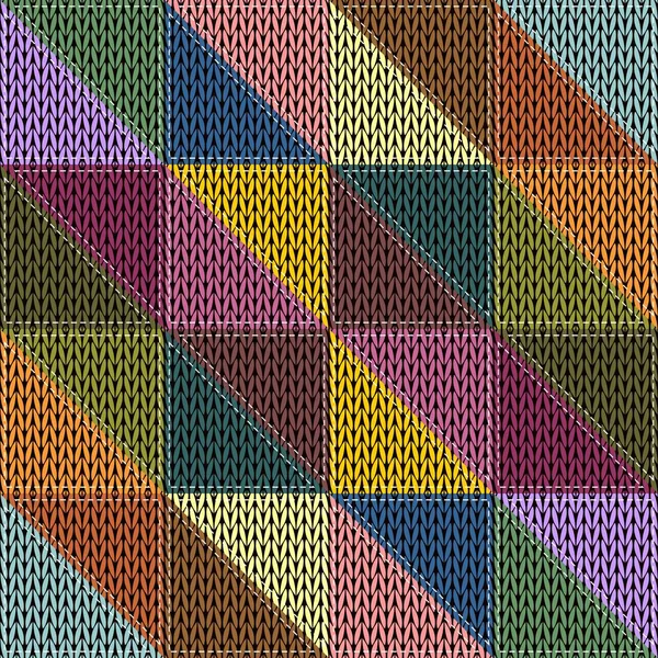 Patchwork Fond Avec Différents Modèles — Image vectorielle