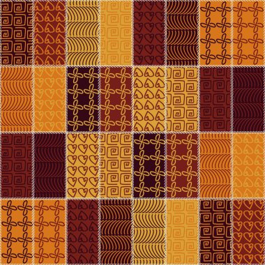 farklı desenlere sahip yama işi arkaplanı