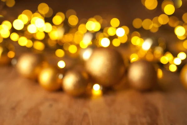 Defocus Goldenen Weihnachten Oder Neujahr Bokeh Hintergrund — Stockfoto