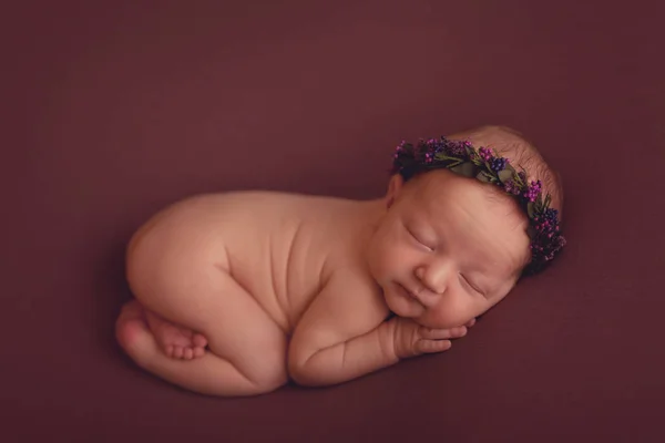 Adorabile Neonata Bambina Giorni — Foto Stock