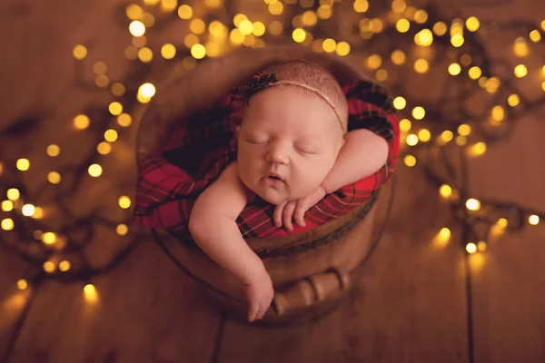 Adorable Recién Nacido Niña Días —  Fotos de Stock