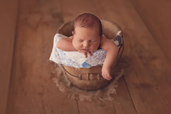 Menino Recém Nascido Adormecido Dias Idade — Fotografia de Stock
