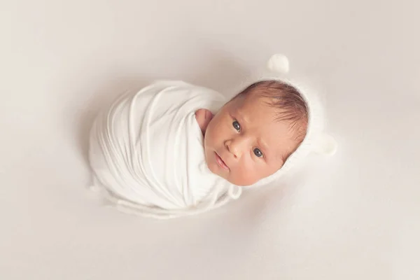 Adorável Recém Nascido Dias Idade Bebê Menina — Fotografia de Stock