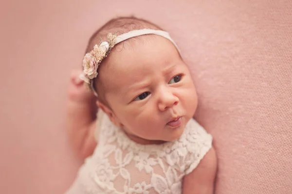 Cute Newborn Baby Girl — Stock Photo, Image