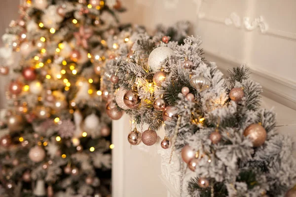 Fundo Natal Bonito Com Caixa Presente — Fotografia de Stock