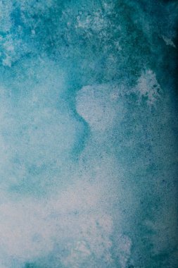 Soyut el boyası mavi suluboya arkaplan