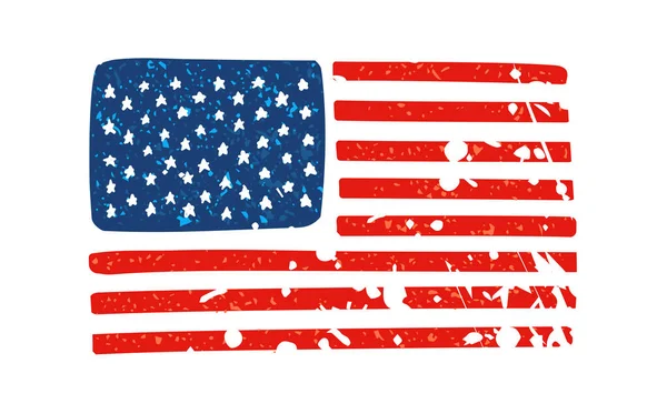 ธงสหร ฐอเมร กาในสไตล การ ภาพเวกเตอร ากาก — ภาพเวกเตอร์สต็อก