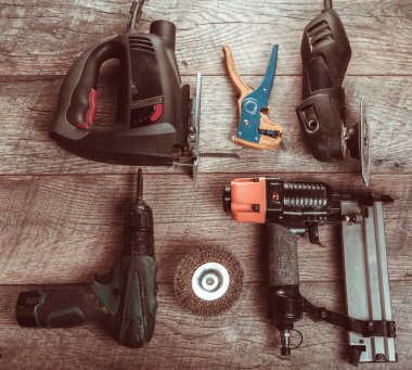 Elektrikli el aletleri, tornavida, matkap gördüm jigsaw jointer.