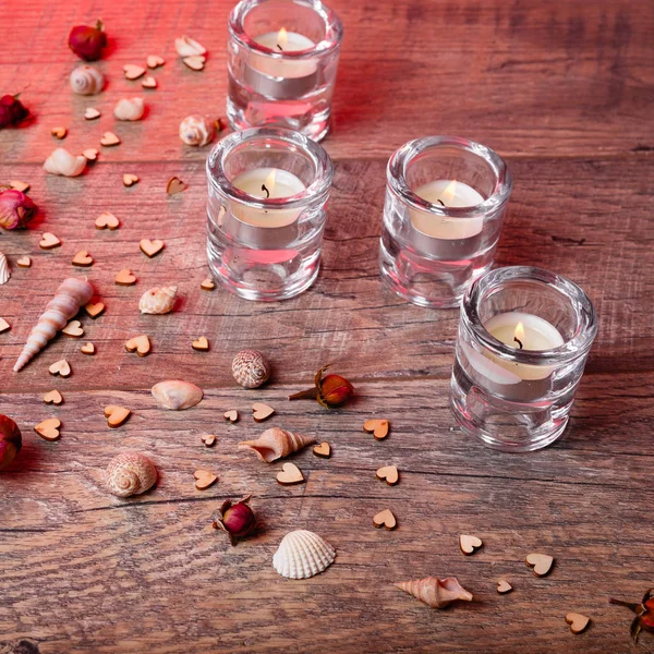 Wellness decoration, Spa concept in Valentines Day — Stock Photo, Image