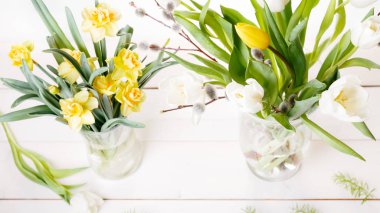 Beyaz Lale beyaz kırpma yolu ile izole