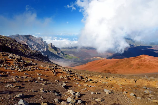 Vista Panoramica Dell Area Del Vulcano Haleakala Maui Hawaii Stati — Foto Stock