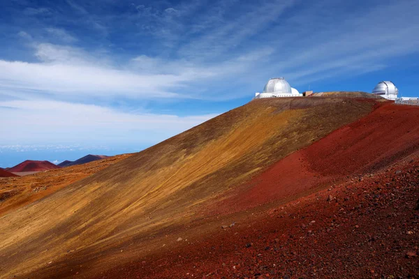 Observatories Top Mauna Kea Mountain Peak Big Island Hawaii Stati — Foto Stock