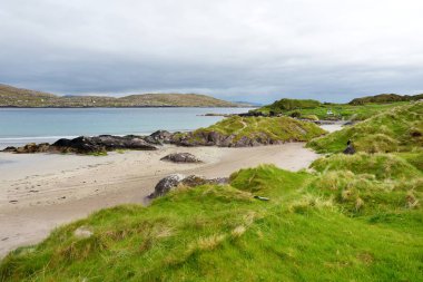Sahil Abbey Island Derrynane tarihi Park, County Kerry, Ireland