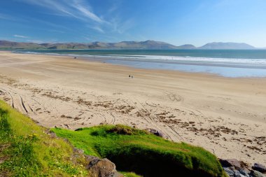 Картина, постер, плакат, фотообои "таллан хемсворт, широкий ровный песчаный пляж в графстве донегал, ирландия
.", артикул 201749714