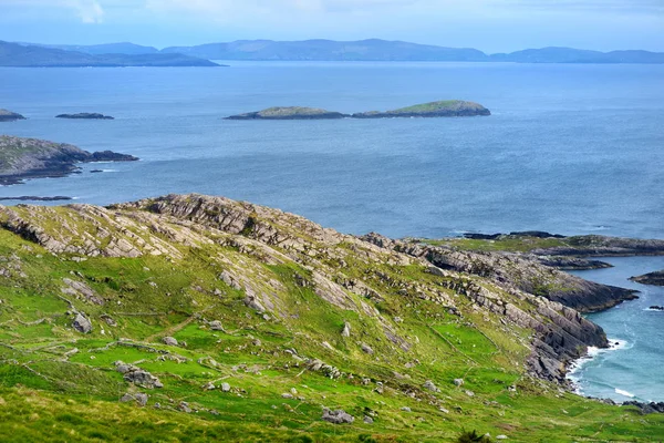 Vue Aérienne Baie Derrynane Sur Péninsule Iveragh Irlande — Photo