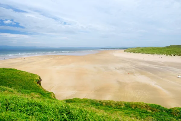 Tullan Strand Bred Platt Sandstrand Grevskapet Donegal Irland — Stockfoto