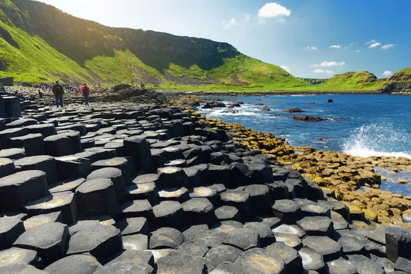 Гиганты Козуэй Области Гексагональной Базальтовых Камней Антрим Северная Ирландия — стоковое фото