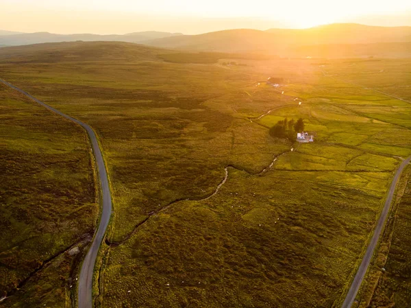 爱尔兰康尼马拉地区的日落景色 — 图库照片