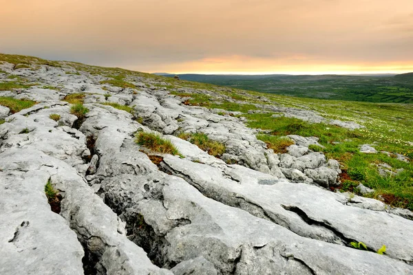Krajina Burren Oblasti Hrabství Clare Irsko — Stock fotografie