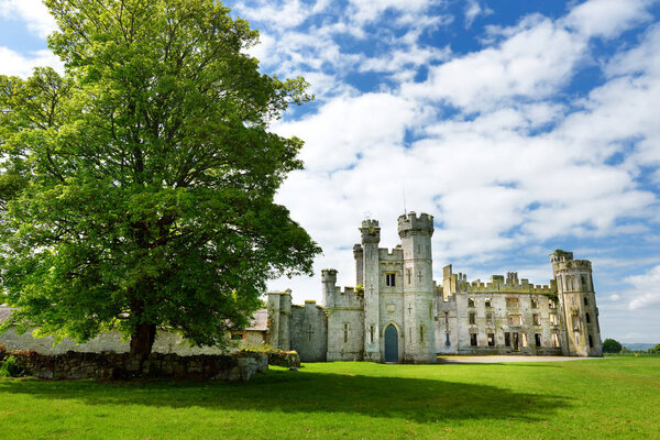 towers and turrets of Ducketts Grove in County Carlow, Ireland.