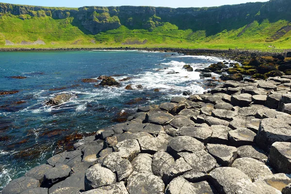 Giants Causeway Oblast Šestihranný Čedičové Kameny Hrabství Antrim Severní Irsko — Stock fotografie