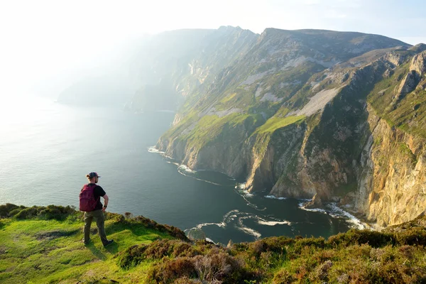 Slieve Liga Irelands Legnagyobb Tengeri Sziklák Dél Nyugati Donegal Írország — Stock Fotó