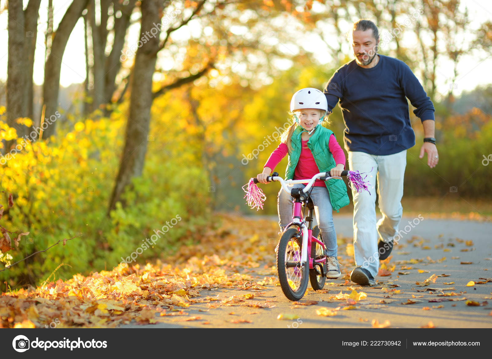 Father Learning To Ride A Bike Child Father How To Teach Your Kid