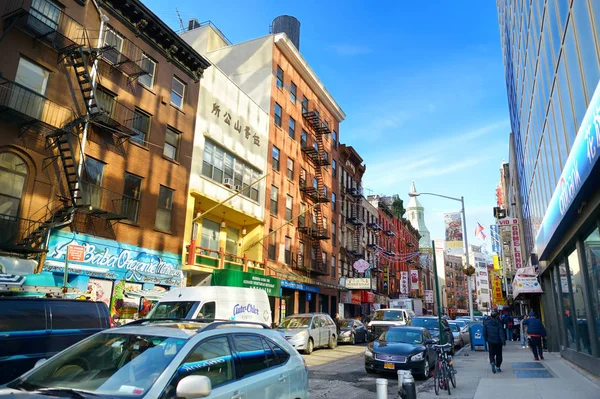 Νέα Υόρκη Μαρτίου 2015 Street View Της Chinatown Συνοικία Της — Φωτογραφία Αρχείου