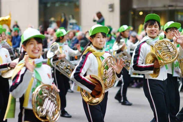 New York Mars 2015 Défilé Annuel Saint Patricks Long Cinquième — Photo