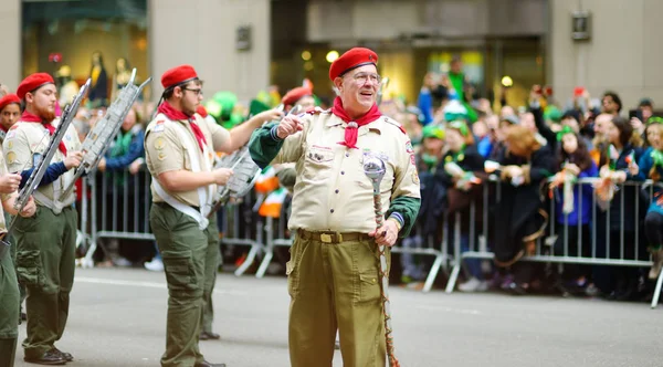 Nowy Jork Marca 2015 Roczna Patricks Day Parade Przy Piątej — Zdjęcie stockowe