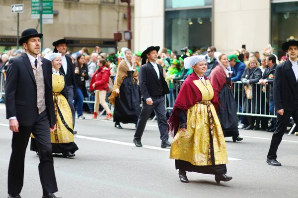 Nowy Jork Marca 2015 Roczna Patricks Day Parade Przy Piątej — Zdjęcie stockowe