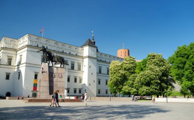 Vilnius, Litvanya - 11 Mayıs 2018: Palace, büyük Dükü Litvanya