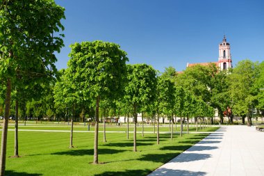 Yakın zamanda yenilenmiş Lukiskes Meydanı Vilnius