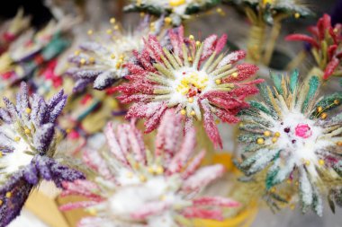 Vilnius Paskalya piyasada satış verbos olarak bilinen geleneksel Litvanyalı Paskalya avuç içi